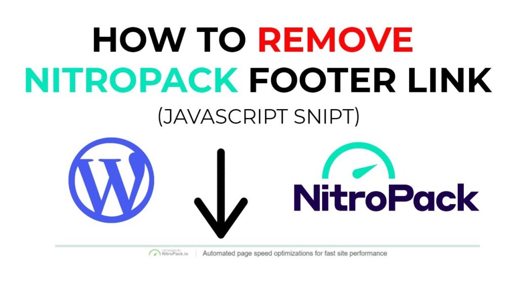 Hide NitroPack Badge from WordPress Footer Easily