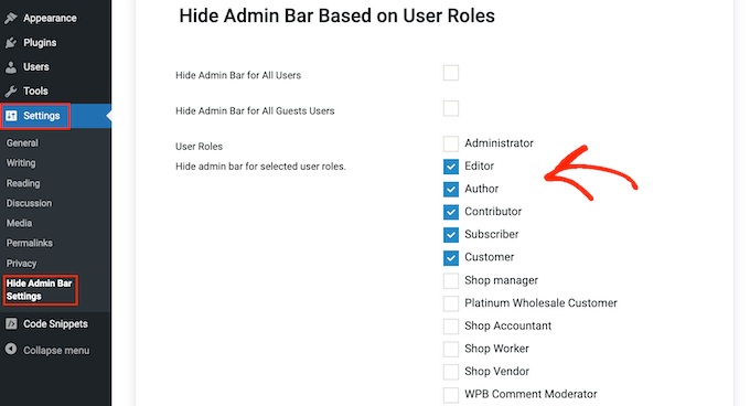 Hide Wordpress Admin Bar